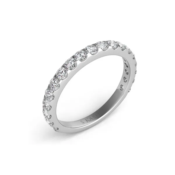 Diamond Prong Set Wedding Band in 14K White Gold Legacy Diamond & Gems Sheridan, WY