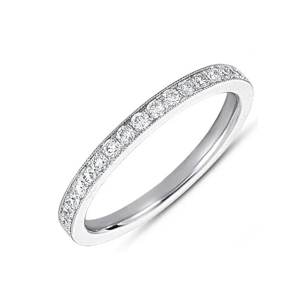 Diamond Bead Set Wedding Band 14K White Gold Legacy Diamond & Gems Sheridan, WY