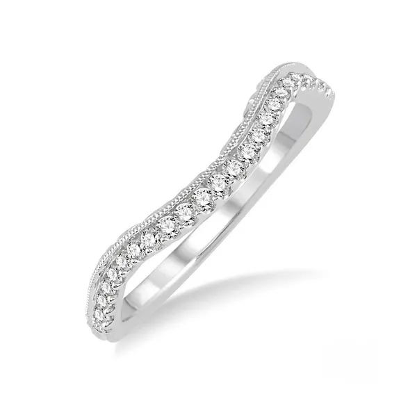 Diamond Prong Set Wedding Band in 14K White Gold Legacy Diamond & Gems Sheridan, WY