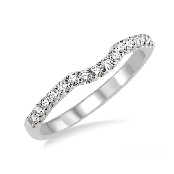 Diamond Prong Set Wedding Band in 14K White Gold Legacy Diamond & Gems Sheridan, WY