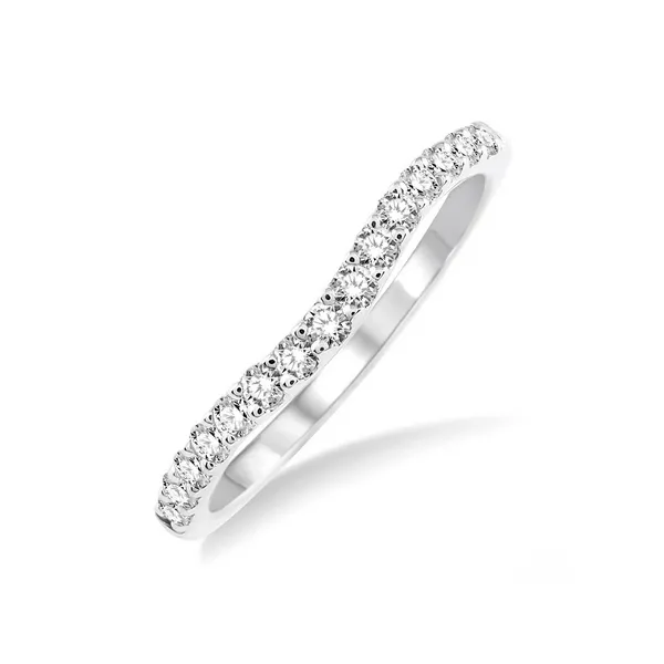 Diamond Prong Set Wedding Band in 14K White Gold Legacy Diamond & Gems Sheridan, WY