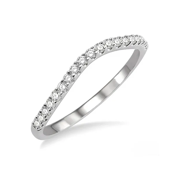 Diamond Prong Set Wedding Band in 14K White Gold Legacy Diamond & Gems Sheridan, WY