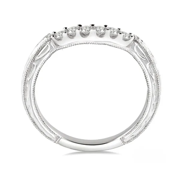 Diamond Prong Set Wedding Band in 14K White Gold Image 2 Legacy Diamond & Gems Sheridan, WY