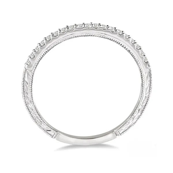 Diamond Prong Set Wedding Band in 14K White Gold Image 2 Legacy Diamond & Gems Sheridan, WY