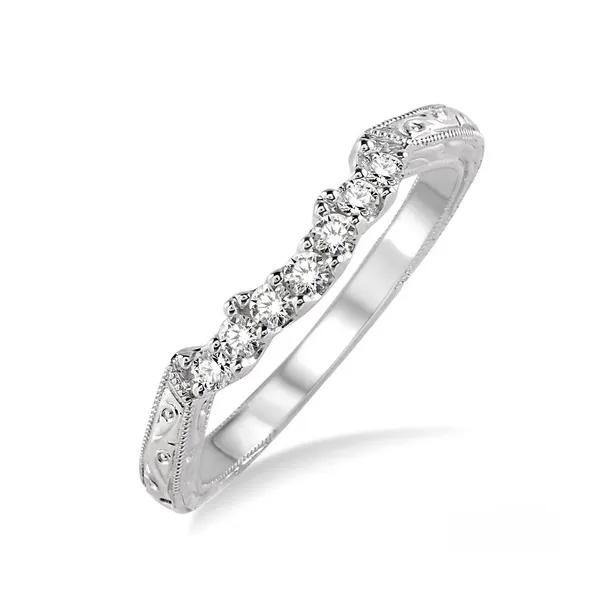 Diamond Prong Set Wedding Band in 14K White Gold Legacy Diamond & Gems Sheridan, WY