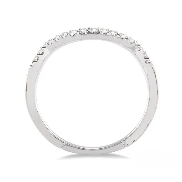 Diamond Prong Set Wedding Band in 14K White Gold Image 2 Legacy Diamond & Gems Sheridan, WY