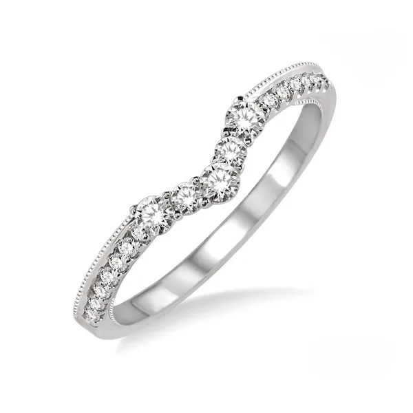 Diamond Prong Set Wedding Band in 14K White Gold Legacy Diamond & Gems Sheridan, WY