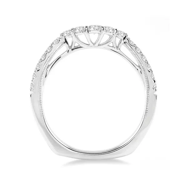 Diamond Prong Set Wedding Band in 14K White Gold Image 2 Legacy Diamond & Gems Sheridan, WY