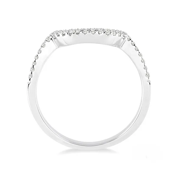 Diamond Prong Set Wedding Band 14K White Gold Image 2 Legacy Diamond & Gems Sheridan, WY