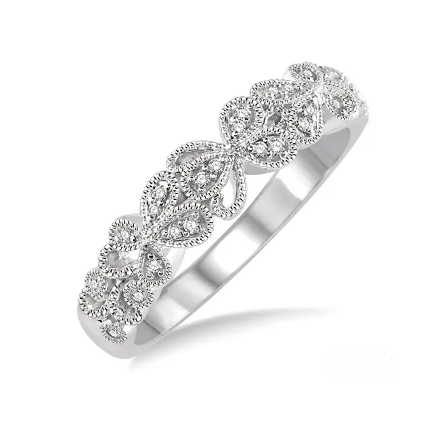 Diamond Bead Set Wedding Band 14K White Gold Legacy Diamond & Gems Sheridan, WY