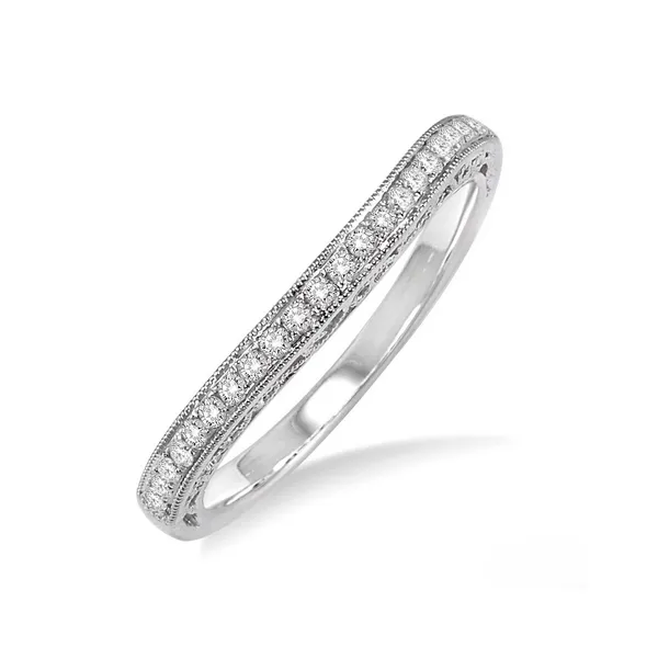 Diamond Bead Set Wedding Band 14K White Gold Legacy Diamond & Gems Sheridan, WY