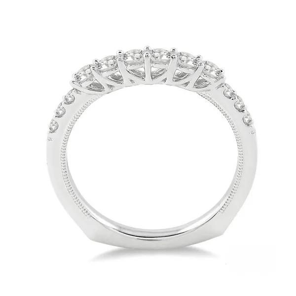 Diamond Prong Set Wedding Band in 14K White Gold Image 2 Legacy Diamond & Gems Sheridan, WY