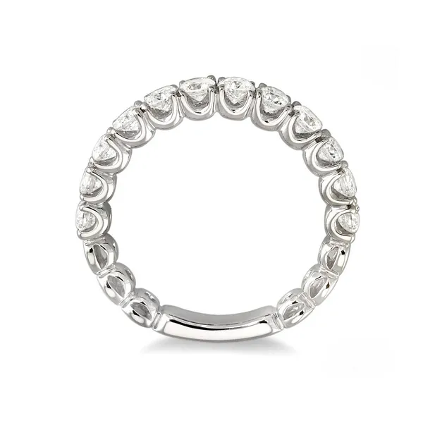 Diamond Prong Set Wedding Band in 14K White Gold Image 2 Legacy Diamond & Gems Sheridan, WY