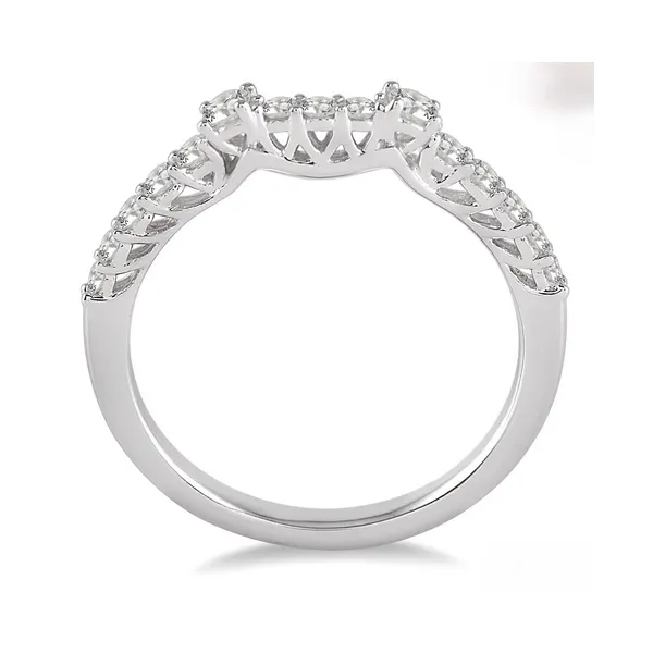 Diamond Prong Set Wedding Band in 14K White Gold Image 2 Legacy Diamond & Gems Sheridan, WY