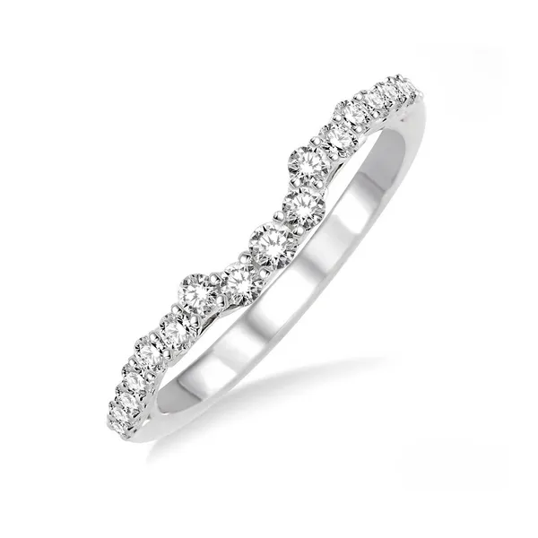 Diamond Prong Set Wedding Band in 14K White Gold Legacy Diamond & Gems Sheridan, WY