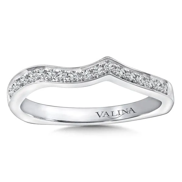 Diamond Bead Set Wedding Band in 14K White Gold Legacy Diamond & Gems Sheridan, WY