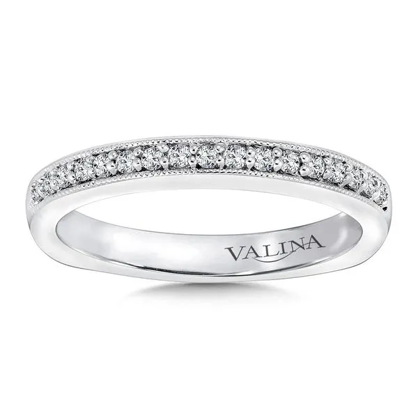 Diamond Bead Set Wedding Band 14K White Gold Legacy Diamond & Gems Sheridan, WY