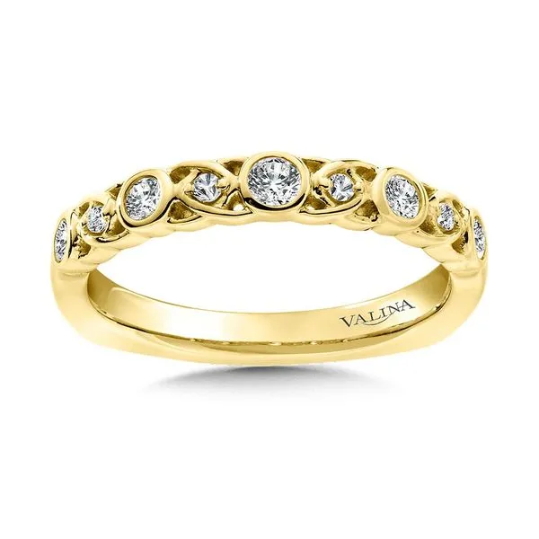 Diamond 5 Bezel and 10 Bead Set Wedding Band Legacy Diamond & Gems Sheridan, WY