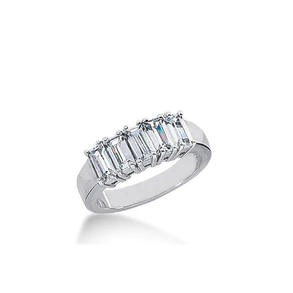 14K White Gold Diamond Prong Set Wedding Band Legacy Diamond & Gems Sheridan, WY