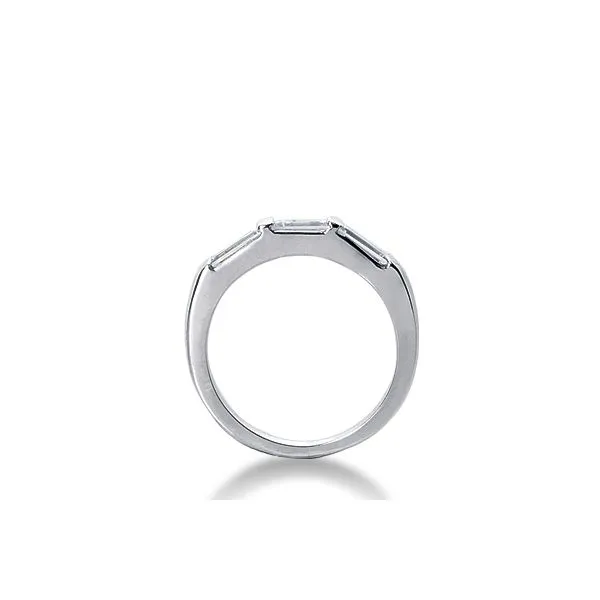 14K White Gold Diamond Bar Set Wedding Band Image 2 Legacy Diamond & Gems Sheridan, WY