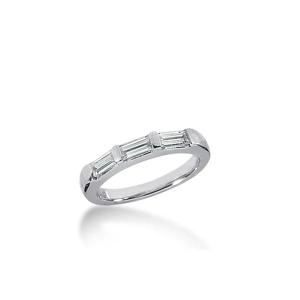 14K White Gold Diamond Bar Set Wedding Band Legacy Diamond & Gems Sheridan, WY
