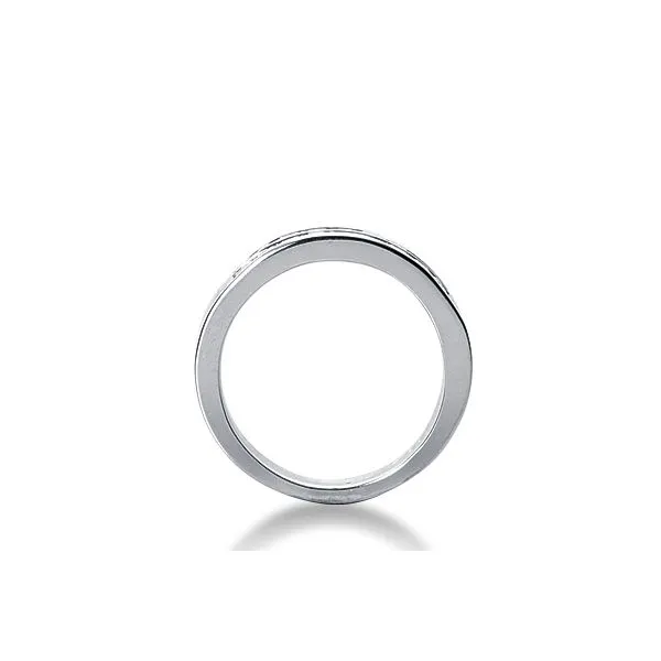 14K White Gold Diamond Channel Set 2 Row Wedding Band Image 2 Legacy Diamond & Gems Sheridan, WY