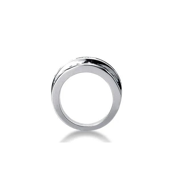 14K White Gold Diamond Channel Set 3 Row Wedding Band Image 2 Legacy Diamond & Gems Sheridan, WY