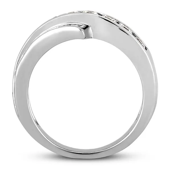Diamond Channel Set 3 Row Wedding Ring Image 2 Legacy Diamond & Gems Sheridan, WY