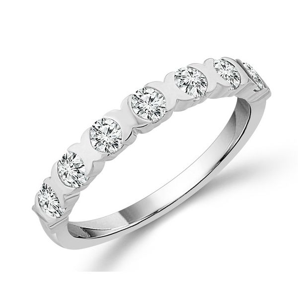 14 Karat White Gold 0.67 CTW Diamond Wedding Band Leitzel's Jewelry Myerstown, PA
