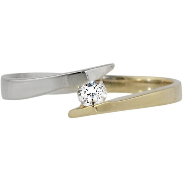 14 Karat Two-Tone Gold 0.10 CTW Diamond Ring Leitzel's Jewelry Myerstown, PA
