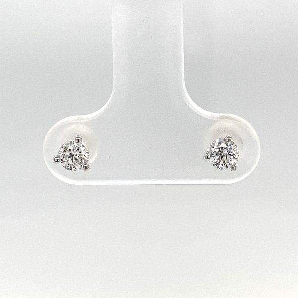 14 Karat White Gold 0.38 CTW Diamond Stud Earrings Leitzel's Jewelry Myerstown, PA