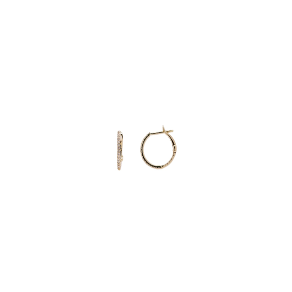14 Karat Yellow Gold 0.24 CTW Diamond Hoop Earrings Leitzel's Jewelry Myerstown, PA