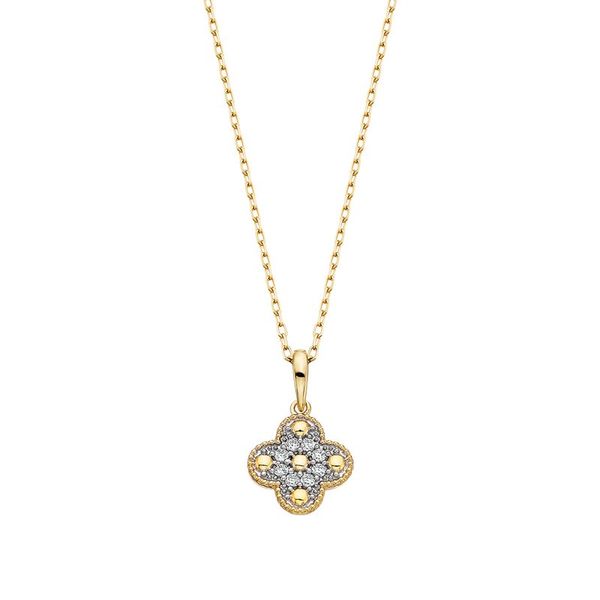 Gold Quatrefoil Pendant Leitzel's Jewelry Myerstown, PA
