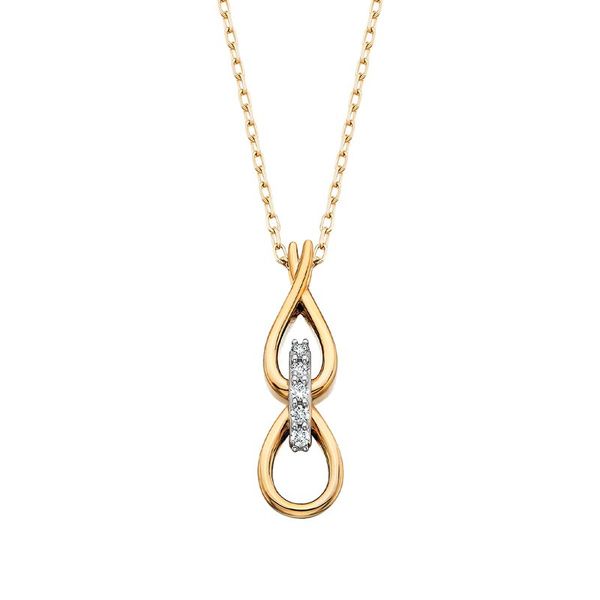 Gold Infinity Loop Pendant Leitzel's Jewelry Myerstown, PA