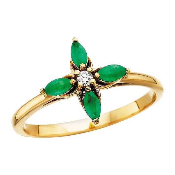 14K Yellow Gold "Clover" Fashion Ring Leitzel's Jewelry Myerstown, PA