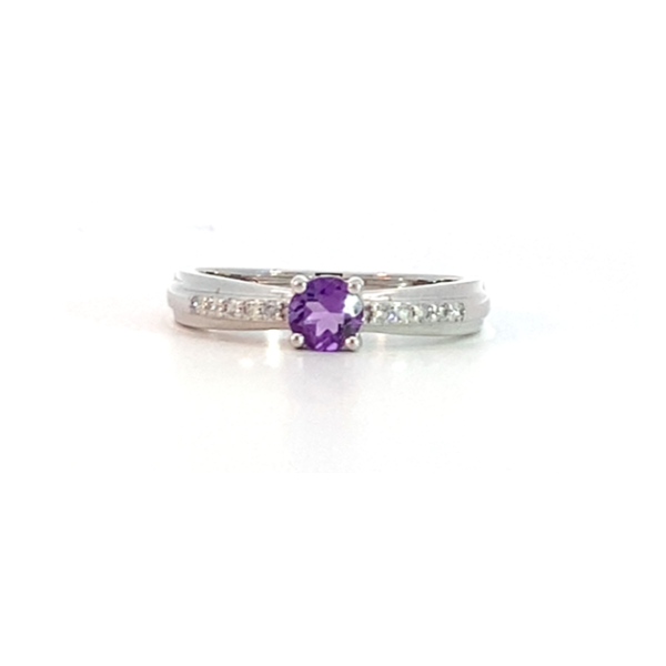 10kt White Gold Amethyst Ring Leitzel's Jewelry Myerstown, PA
