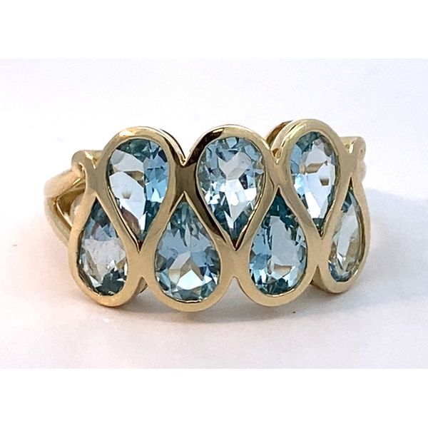 14kt Yellow Gold Aquamarine Ring Leitzel's Jewelry Myerstown, PA