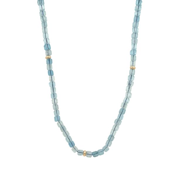 Aquamarine Beaded Necklace Leitzel's Jewelry Myerstown, PA
