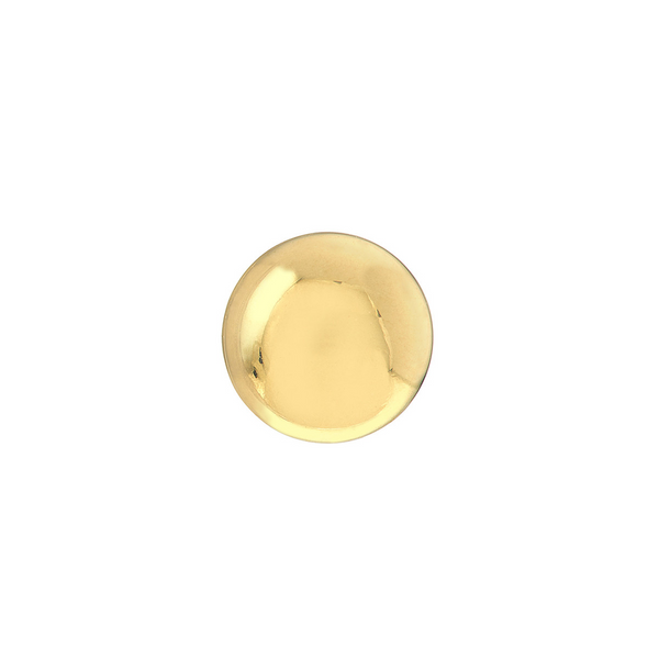 Flat Round Pebble Stud Earrings in 14Kt Yellow Gold Image 3 Leitzel's Jewelry Myerstown, PA