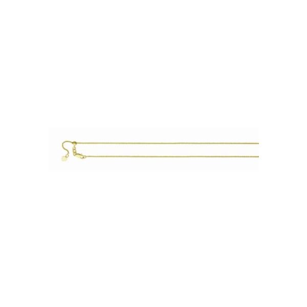 Adjustable 14Kt Yellow Gold Round Wheat Chain Leitzel's Jewelry Myerstown, PA