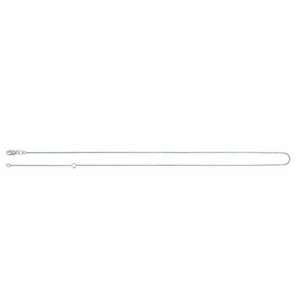 Adjustable 14K White Gold Stationed Box Chain Leitzel's Jewelry Myerstown, PA