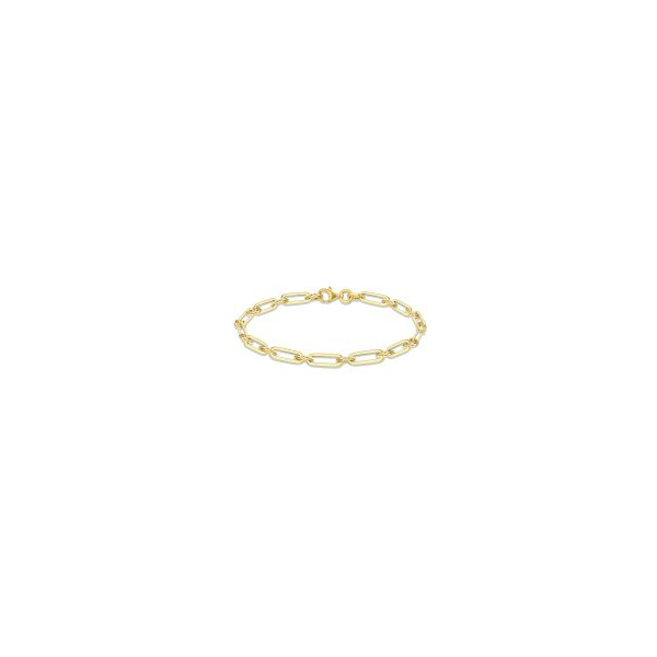 14kt Yellow Gold Paperclip Link Bracelet Leitzel's Jewelry Myerstown, PA