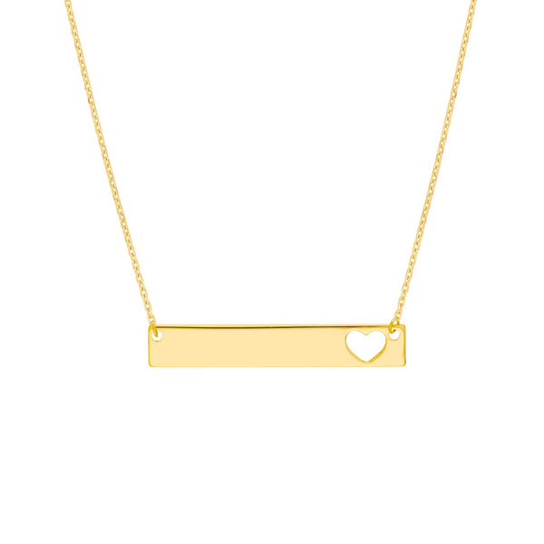 14kt Yellow Gold Bar Necklace Image 2 Leitzel's Jewelry Myerstown, PA