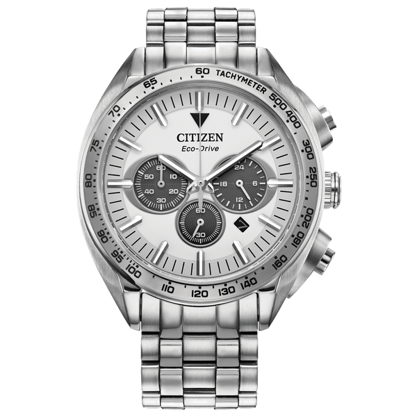 Citizen Chronograph Dress Men's Watch with White Dial Leitzel's Jewelry Myerstown, PA