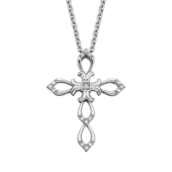 Silver Cross Pendant Leitzel's Jewelry Myerstown, PA