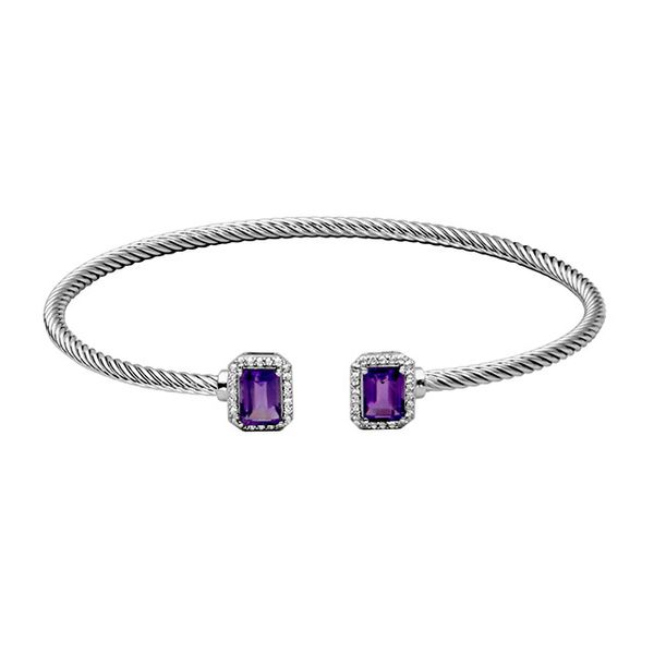 Samuel B. Sterling Silver Amethyst Bracelet Leitzel's Jewelry Myerstown, PA