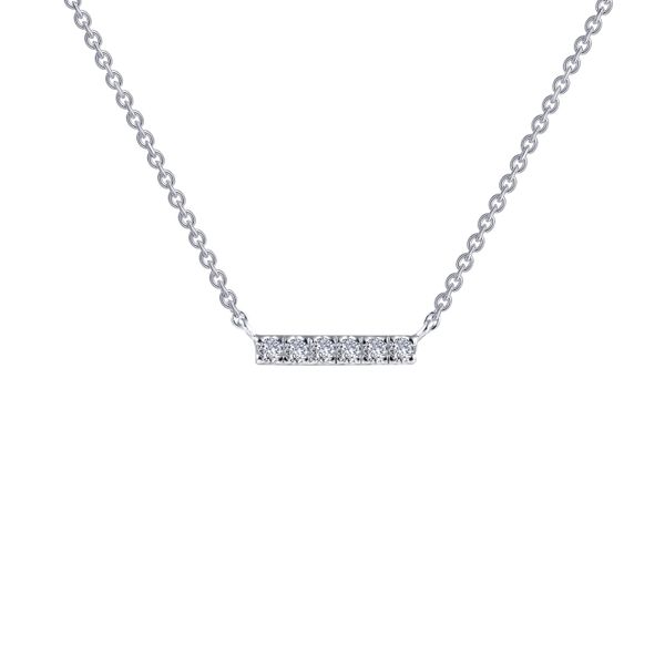 Lafonn Sterling Silver Bar Necklace Leitzel's Jewelry Myerstown, PA