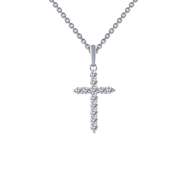 Lafonn Sterling Silver Cross Necklace Leitzel's Jewelry Myerstown, PA