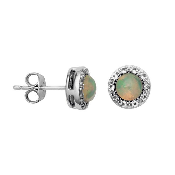 Samuel B. Sterling Silver Opal Earrings Leitzel's Jewelry Myerstown, PA