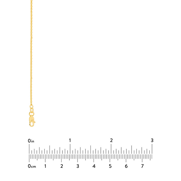 Yellow Gold Plated Cable Chain Image 3 Leitzel's Jewelry Myerstown, PA